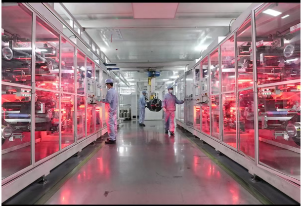 Lithium battery production workshop