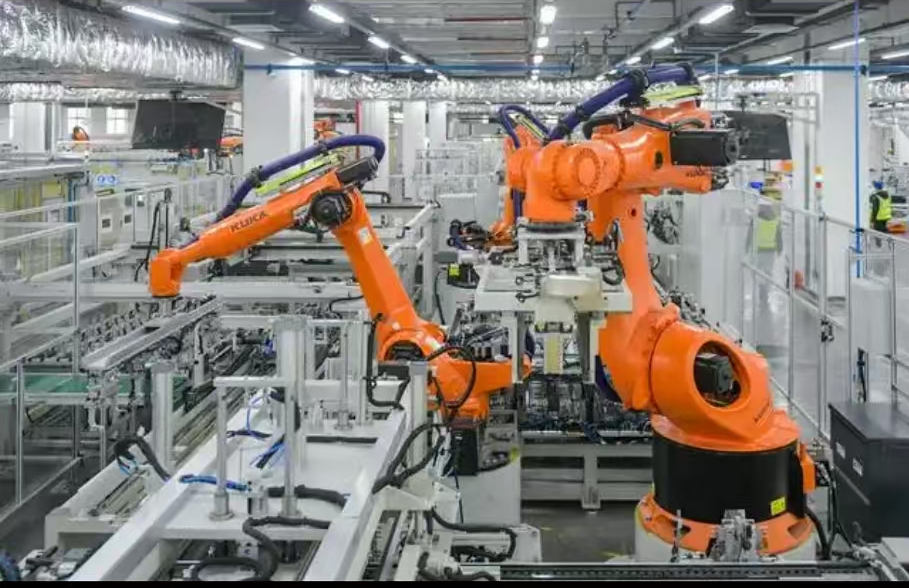 Robot production line